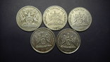 25 центів Тринідад і Тобаго (порічниця) 5шт, всі різні, фото №3