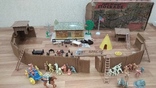 Игровой сет Форт Апачей 20 фигур + декорации 1950-1952гг. пр-ва оригинал США, фото №13