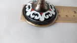 Горячая эмаль позолота серебро 916 фужер стопка рюмка (1189), фото №8