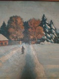 Картина" зима" подписная, фото №4