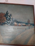 Картина" зима" подписная, фото №5