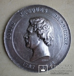 Медаль Почетный приз клуба фотографов. Луи Жак Дагер. Германия 1887 г., фото №3