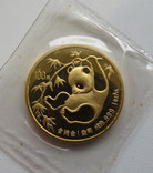 100 юаней 1985 год КИТАЙ золото 31,1 грамм 999,9`, фото №2