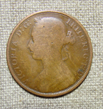 1 пенни 1892 Британия, фото №3