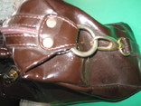 Кожаная лакированная женская сумка, фото №4