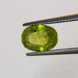 Жёлто зелёный Мали гранат Гроссуляр-Андрадит 3.16ct 10х7.2х4.5mm, фото №3