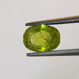 Жёлто зелёный Мали гранат Гроссуляр-Андрадит 3.16ct 10х7.2х4.5mm, фото №4