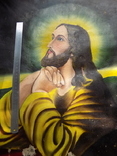Наївна ікона "Ісус на оливній горі" олія,полотно, фото №2