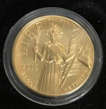 100 $ 2015 года США золото 31,1 грамм 999,9`, фото №3