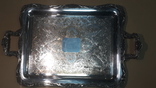 Большой поднос (бронза,серебрение), фото №5