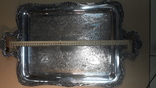 Большой поднос (бронза,серебрение), фото №10