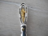 Нож для резки бумаг с детализованой Головой Лошади ( серебро 925 пр , 42 гр ), фото №5