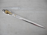 Нож для резки бумаг с детализованой Головой Лошади ( серебро 925 пр , 42 гр ), фото №2