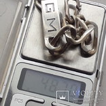 Мужской браслет, 205 мм, серебро, 49- грамм, Франция, фото №13