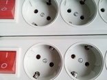 Касета для удлинителя 4 гнезда с кнопкой (лот уп 2шт), фото №3