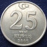 Турция, 25 курушей, 2005 года., фото №2