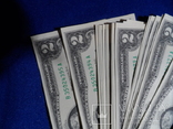 2 доллара США 2013 г UNC 25 банкнот номера подряд штат NEW YORK, фото №5