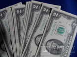 2 доллара США 2013 г UNC 25 банкнот номера подряд штат NEW YORK, фото №6