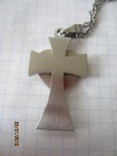 Крест с цепочкой гравировка, фото №6