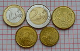 Андорра, набор евромонет 2 и 1 евро, 50, 20 и 10 центов, фото №3
