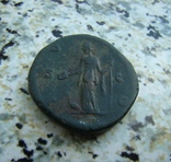 Фаустина младшая сестерций Рим 161-175 г. н. э., фото №5