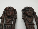 Старовинні накладки-стукалки в двері ( Європа,чугун), фото №4