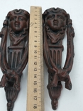 Старовинні накладки-стукалки в двері ( Європа,чугун), фото №10
