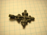 Крестик, оловянистый, фото №5
