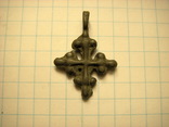 Крестик, оловянистый, фото №2
