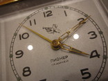 Часы будильник Пионер 11 камней стекло, фото №3
