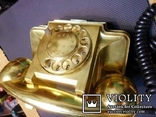 Телефон 1963г. покрыт сент сусальным золотом, фото №10