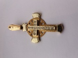 Красивый крестик золотой 585 , украина, фото №3