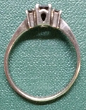 Кольцо проба 925 (тёмные камни), фото №2