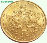 1.Барбадос 5 центов, 1997 год,маяк, фото №2