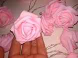 Гирлянда розовые Розы на батарейках. 3 метра. Светодиодная переносная. Автономная, фото №10