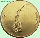 20.Словения 5 толаров, 1994 год, фото №2
