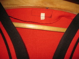 Пиджак женский трикотажный красного цвета, numer zdjęcia 4