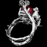 Кольцо серебряное 925 натуральный звездный рубин, сапфир., фото №3