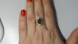Кольцо серебряное 925 натуральный тигровый глаз., фото №5