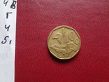 10  центов 1991   Южная  Африка    (Г.4.52)~, фото №3