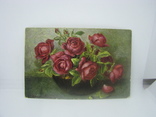 Открытка Натюрморт с розами, фото №2