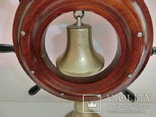 Сувенир Штурвал с колоколом СССР, фото №5