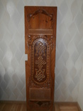 Деревянная накладка на железные двери., фото №3