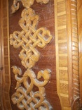 Деревянная накладка на железные двери., фото №7