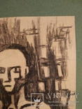 Одесса,НХ, "Портрет", бумага, карандаш, 20*15мм, фото №3