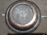 Старовинна мідна тарілка, фото №3