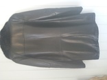 Зимнее брендовое кожаное пальто, photo number 4