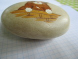 Камень с росписью Котенок, фото №3