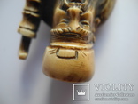 Старинное Окимоно слоновая кость ( Мудрец ) 177 гр., фото №11