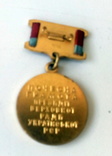 Нагрудная медаль к Почётной Грамоте Президиума Верховного Совета УССР, фото №3